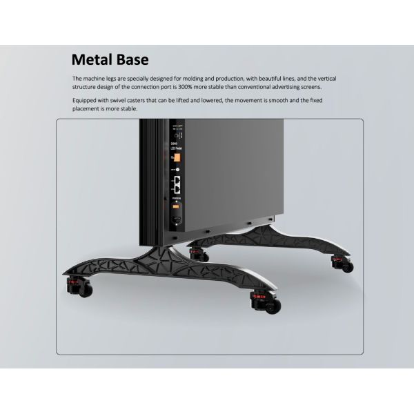 Hot Selling Digital Signage Indoor Three Fold Touch Screen LED Digital Poster