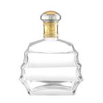 Hot Stamping Aluminum Plastic PP Collar 200ml Glass Bottles for XO/Brandy