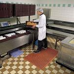 Lightweight Restaurant Rubber Floor Mat With Drainage Holes, Anti-Fatigue Mats,