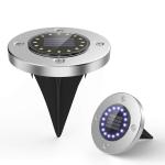 16 LEDs Solar Powered LED Ground Lights , In Ground Pathway Lights Easy