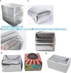 Reusable Insulation Bags Thermal Box Liners 13 X 8.5 X 12 Metalized Box Liners