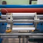 0.009-0.03mm Raw Material Semi-automatic 2 Spindles Aluminium Foil Rewinding