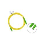 HUBER + SUHNER E2000 / APC SC Fiber Optic Patch Cable 3 Meters / Fiber Optic