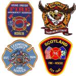 9 Colors 228.6mm Custom Fire Department Patches For Dressing