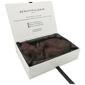 Wholesale White Rigid Cosmetic Packaging Box Small Eco Friendly With Ribbon from china suppliers