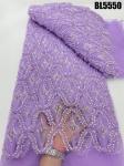 Latest fashionable aso ebi beaded lace wedding dress with shiny beaded Europe
