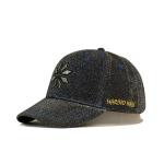 Embroidered Fitted Baseball Caps Curved Brim 100% Polyester Material