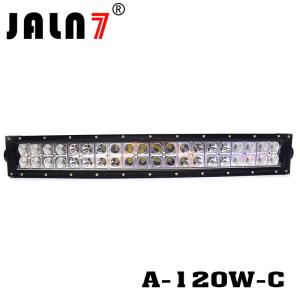 Wholesale LED Light Bar JALN7 21Inch 120W Curved Spot Flood Combo LED Driving Lamp Super Bright Off Road Light LED Work Light Boat from china suppliers