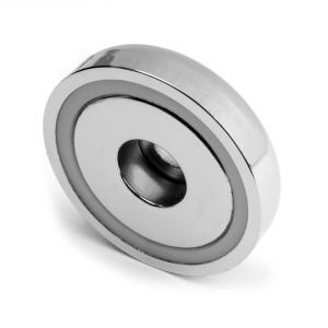 Wholesale D48MM Pot Magnet with Counterbore Hole Strength and Precision Tolerance from china suppliers