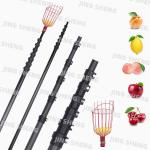 50ft 12k Surface Carbon Fiber Telescopic Picking Pole for Coconut Betel Nut and