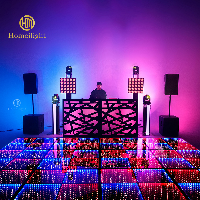 Wireless 3D Mirror Starry Gypsophila Magnetic LED Dance Floor For Disco Party