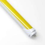 Flicker-Free Yellow Cover T8 LED Tube Light with 85-265V AC SMD 2835 LED Chip