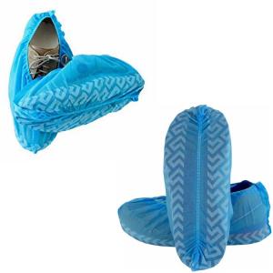 China Anti-Bacterial Disposable Shoe Cover Anti-skid White/Blue/Green/Yellow 20-40gsm on sale