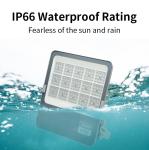 60000lm Led Flood Light High Power Light Grey Finish Body CRI 70
