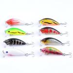 8 Colors 5CM/3.6g 10# Hooks Hard Plastic Fishing Bait Minnow Lures