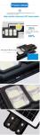 120 Watt Solar Street Light For Outdoor 5000K Daylight White Flood Endurance