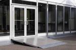 Soundproof Aluminum Windows And Doors Single / Double Tempered Glazing