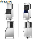 Cold Drinks Ice Cube Making Machine 500KG/Day For Bars Restaurants Food Shops