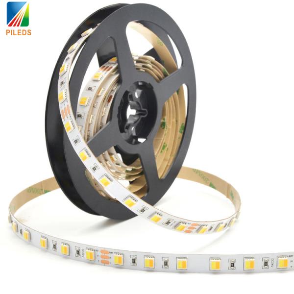 CCT LED Strip Lights 5050 300 LEDs Warm/White Double Color Temperature Tape Light Strips for Automotive Marine
