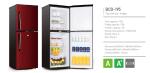 Manual Defrost Saving-energy Low Noise Direct Cool Double Door Fridge 195L