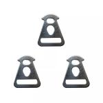 Polished Iron Chrome Plated Triangular Buckle for Non Slip Outdoor Tent Pole
