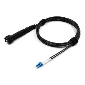 Wholesale NSN Boot LC UPC To LC UPC Duplex Fiber Patch Cord 9/125 OS2 LSZH Jacket from china suppliers