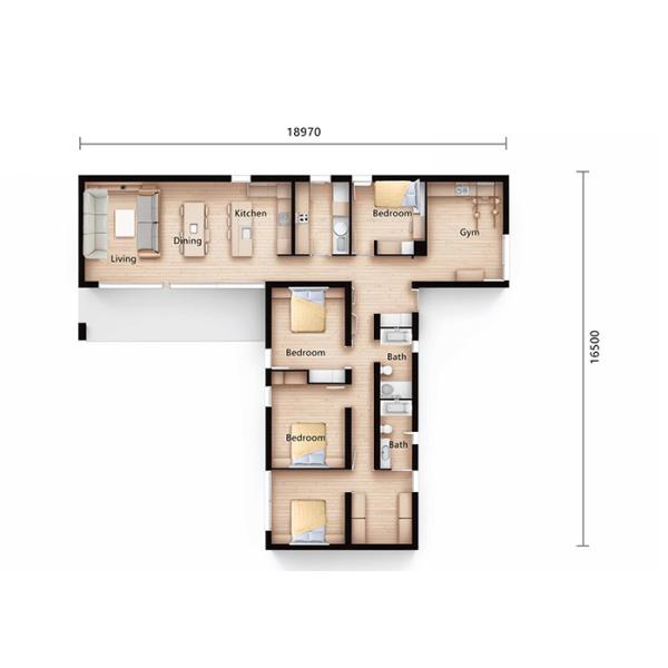Custom Prebuilt Steel Structure Modular Homes - Advanced Light Gauge Steel Framing Machines