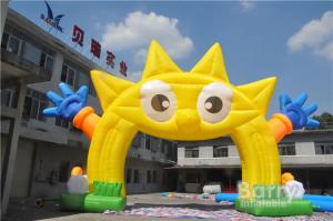 Wholesale Cartoon Shape Yellow Inflatable Arches For Advertising / Inflatable Entrance Arch For Event from china suppliers