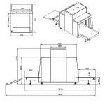38mm Steel 80° Angle 1.0KW 40AWG X Ray Inspection Machine