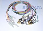 Clinical EEG Ear Clip Electrodes , Medical EEG Cable 1.5mm Din Connector