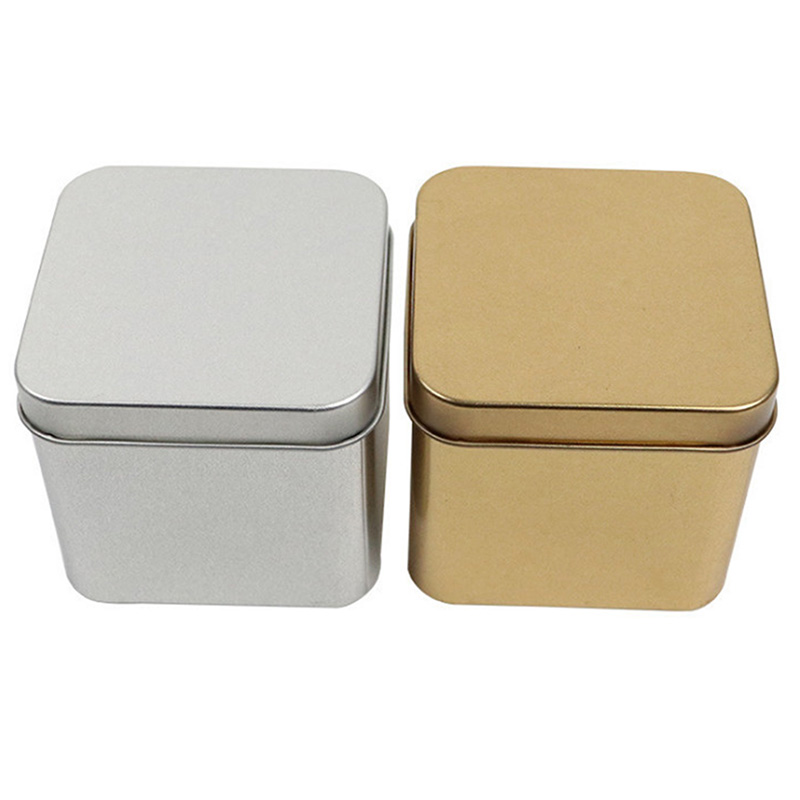 Eco Friendly Square Gift Tin Box Packaging For Cake