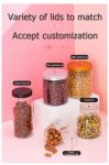 Factory Direct Sale 180 200 250 300 400 500ml Cookie Snack Food Jar With Lid