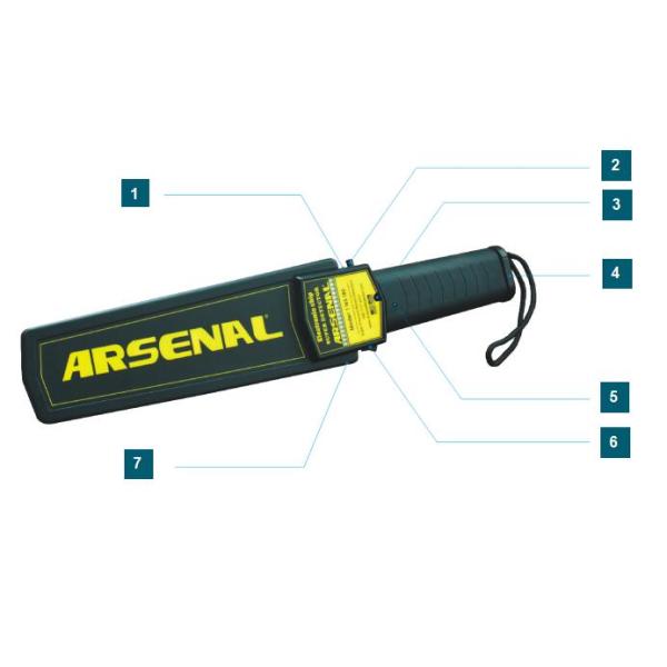 ABS Plastic Handheld Metal Detector Portable Vibrating Alarm Hand Held Security Detector