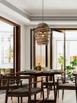 Vintage Spiral Rattan Pendant Lights Nordic Retro Bamboo Hanging Lamp(WH-WP-75)