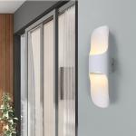 Black And White Dual Color Optional Led Double Head Luminous Aluminum Wall Lamp