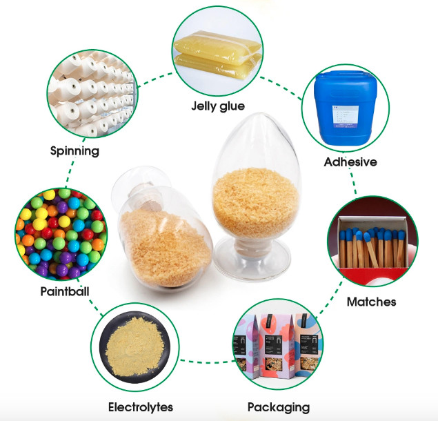 Match Head Gelatine Bovine Industrial Gelatin Granules 380-420 Bloom