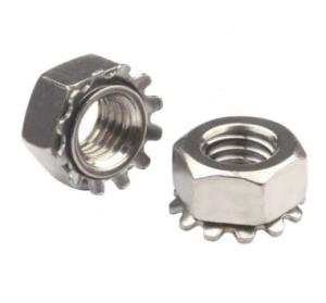 Wholesale Hexagon Stainless Steel Toothed Lock Washer Kep Nuts M3-M10 ISO 9001 Approved from china suppliers