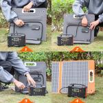 Waterproof Foldable Solar Panel Kit 100w 200w for 12V 24V Battery Power Station