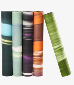 Wholesale Full pattern multi color coconut pu rubber yoga mat from china suppliers