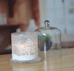 Frost Glass Candle Holders , Glass Cylinder Candle Holders For Holiday
