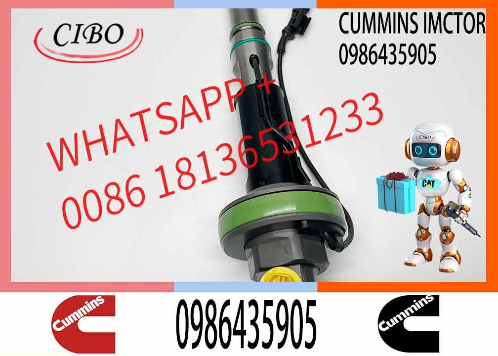 Common Rail Diesel Fuel Injector 0986435905 For Cummins QSK19 QSK38 QSK60 0986435904