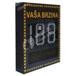 Radar Speed Display Highway Vehicle Portable Speed Signs Test IP65