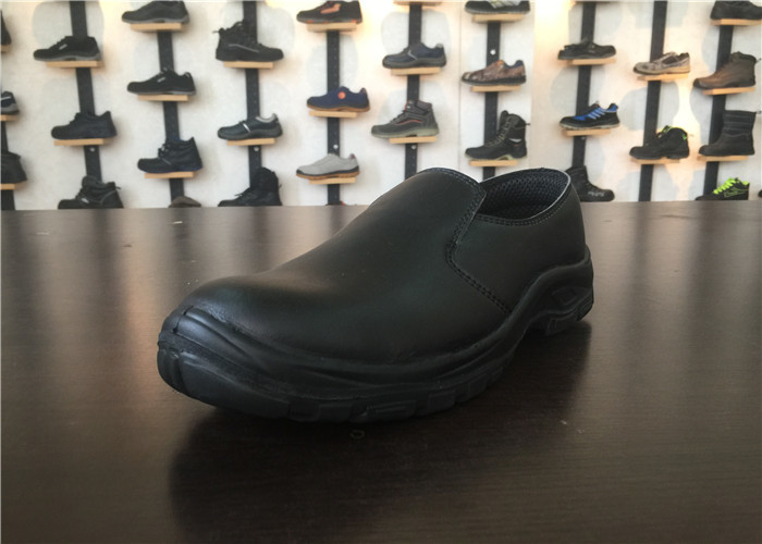Classic Design Casual Safety Shoes , Ladies Black Work Shoes Size Customized