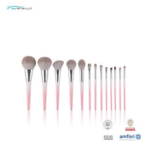 Wholesale Vegan Synthetic Aluminium Ferrule High End Makeup Brush Set Customized Logo from china suppliers