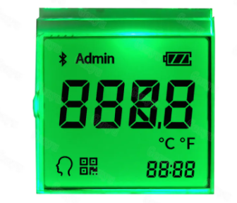 Black VA LCD Display 25PIN 5.0V 12 O'clock Transmissive