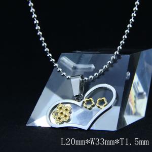 Wholesale Fashion Ladies Women Girls Stainless Steel Loving Heart Shapped Necklace Pendant LPH27 from china suppliers