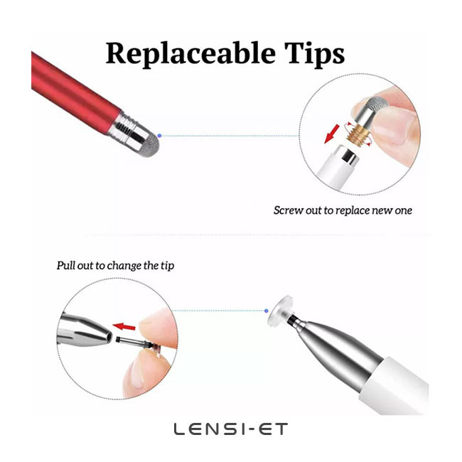 2 In 1 Universal Digital Stylus Pen Colorful Smart Screen For Phone