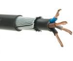 Black XLPE Insulated Armoured Cable 16mm Sheathed Copper Material