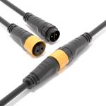 Waterproof IP68 Electrical Male Female Connectors Self Locking Injection For