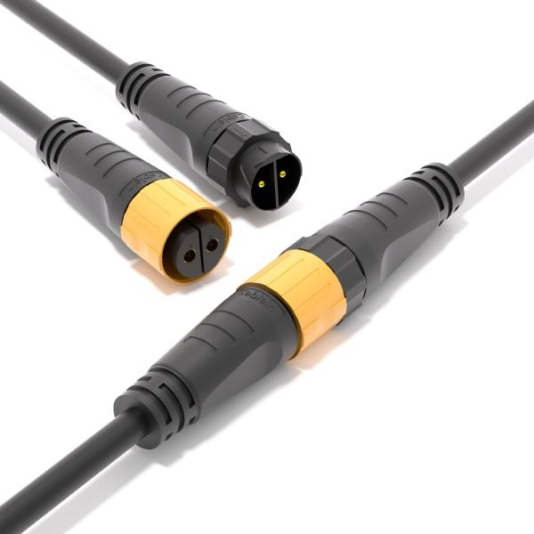 Waterproof IP68 Electrical Male Female Connectors Self Locking Injection For